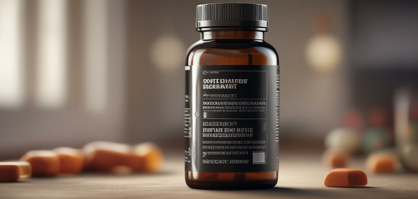 Supplement Bottle and Label